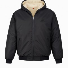 کاپشن مردانه مشکی داخل تمام خز مدل Adidas